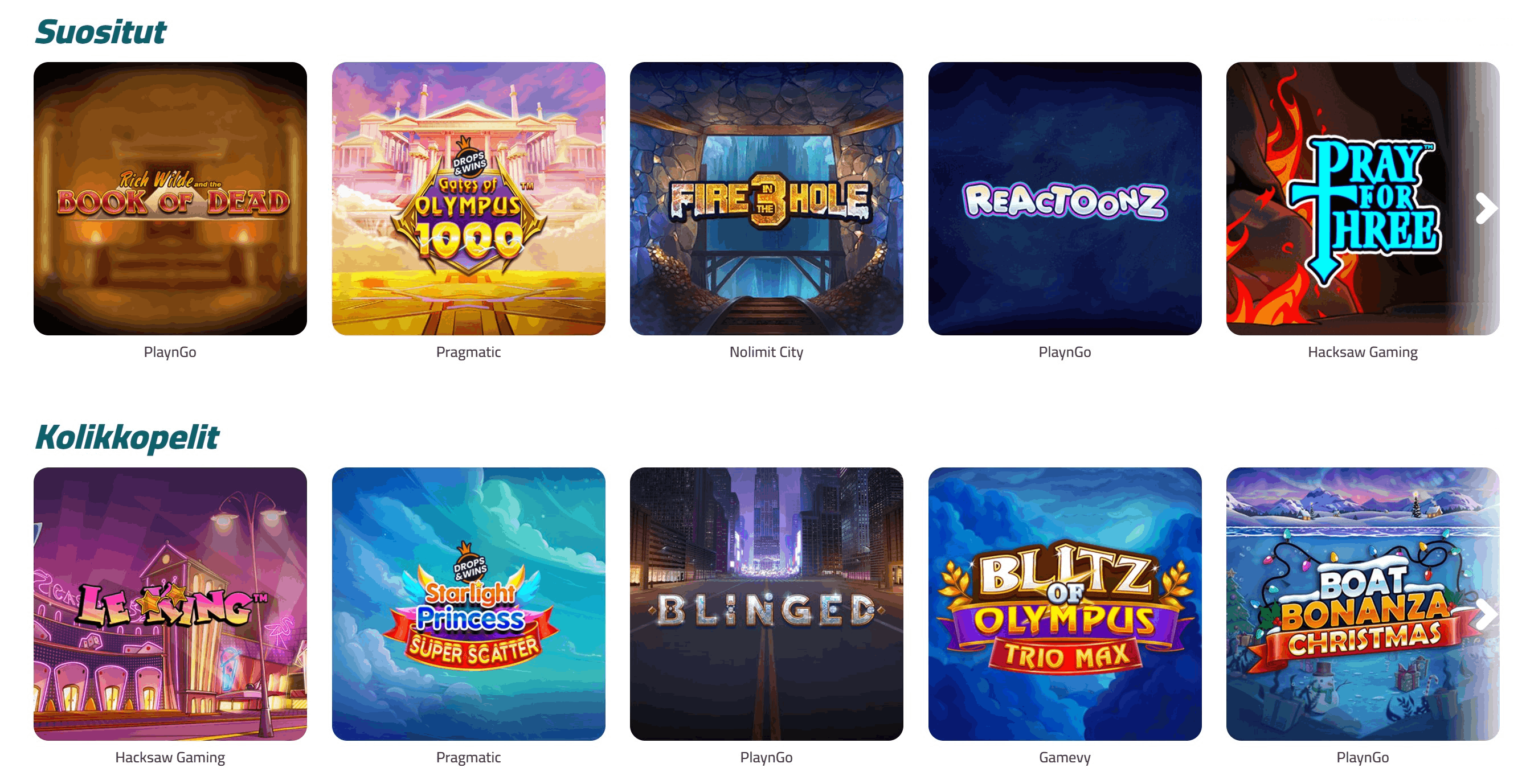 Teho Kasino kolikkopelit